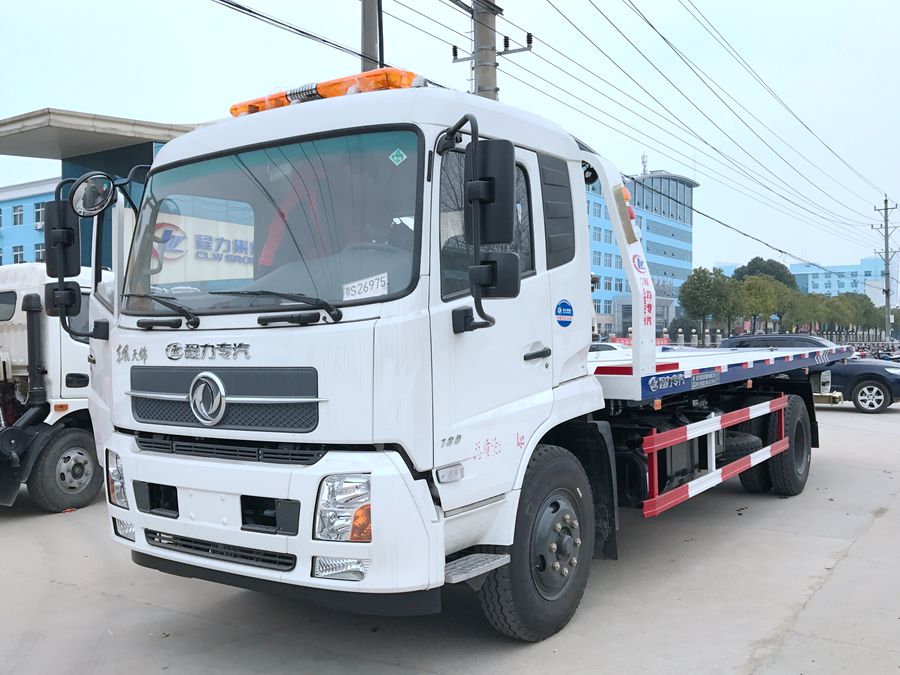 东风天锦平板道路清障车