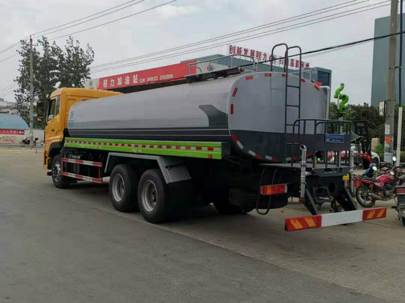 国六东风天龙后双桥绿化喷洒车