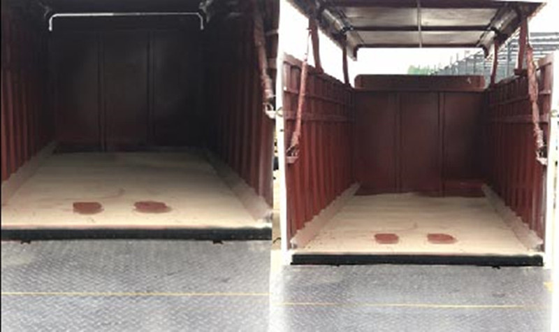 国六长安蓝牌密闭式桶装垃圾车