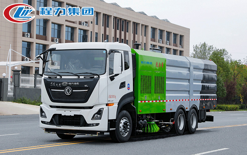 国六东风天龙后双桥22方洗扫车