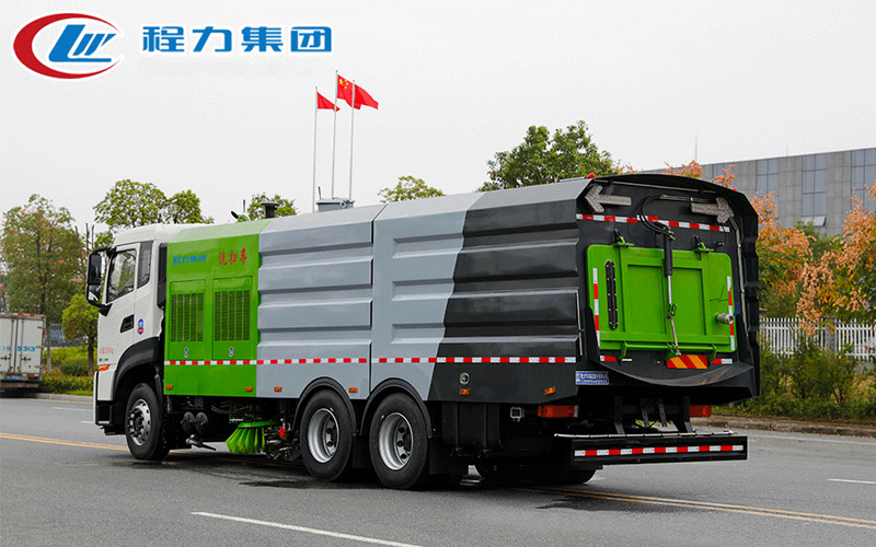 国六东风天龙后双桥22方洗扫车