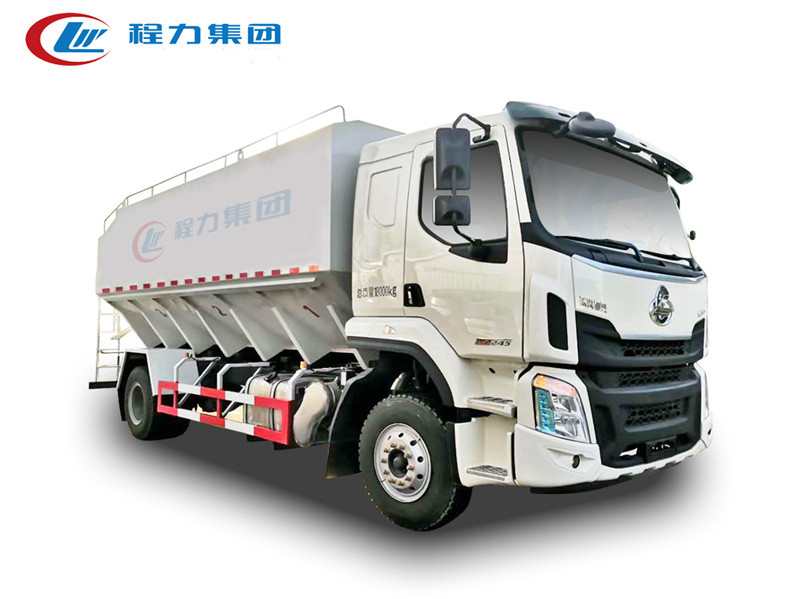 国六柳汽单桥散装饲料运输车