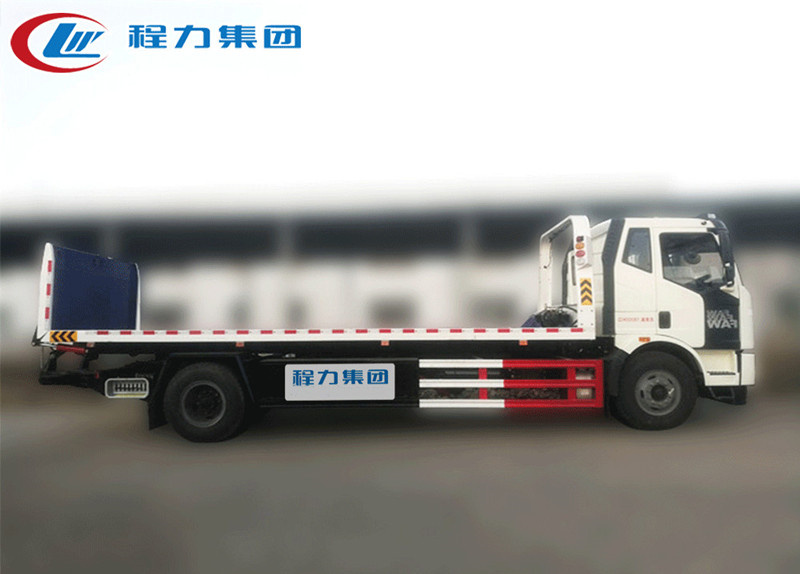 国六解放J6一拖二清障车