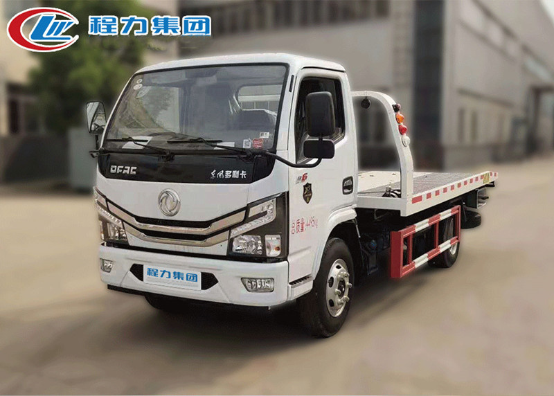 国六东风多利卡一拖二清障车